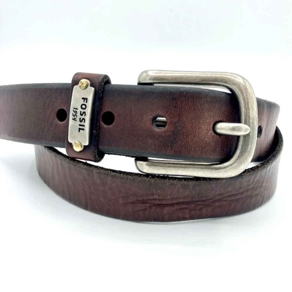 Fossil Mens Leather Belt‎ Medium